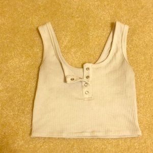 White cropped Tank top